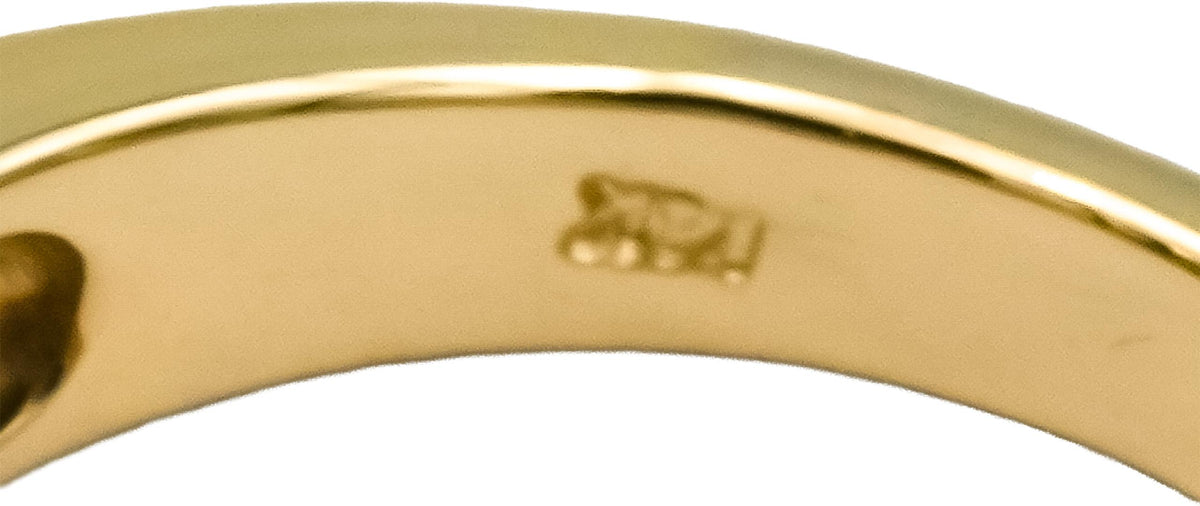 14k Yellow Gold Diamond and Sapphire Band Ring 0.90CT Size 5.25