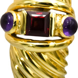 DAVID YURMAN 14k Yellow Gold Assorted Gemstone Renaissance Shrimp Earrings