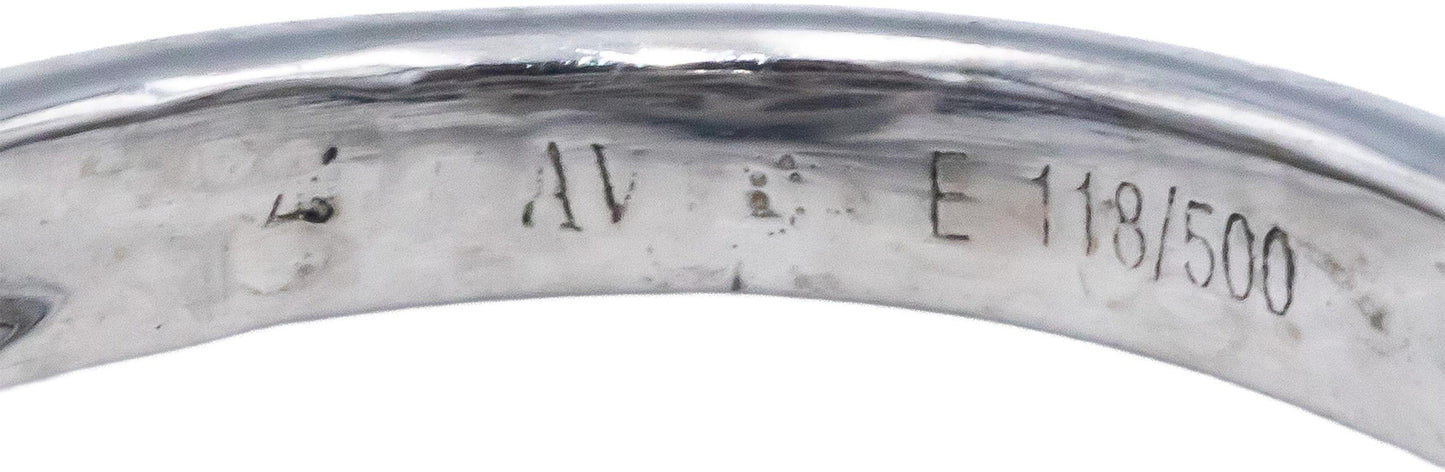 14k White Gold 1.25CT Round Cut Diamond Cluster Engagement Ring Size 4.25