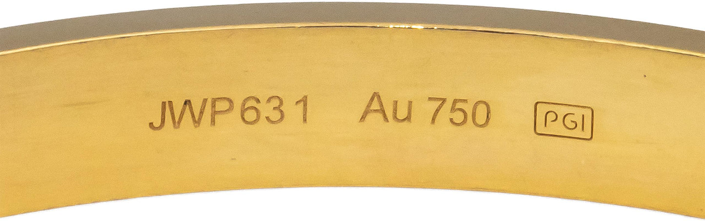 CARTIER 18k Gold Love Collection Screw Motif 6.0mm Bangle Bracelet Size 21 $7950