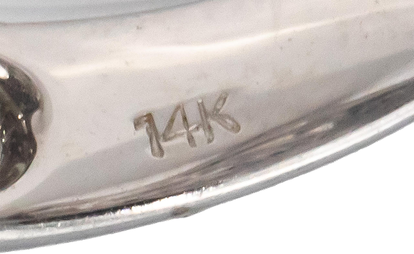 14k White Gold Round Diamond & Blue Sapphire Cocktail Ring 1.15CT Size 7