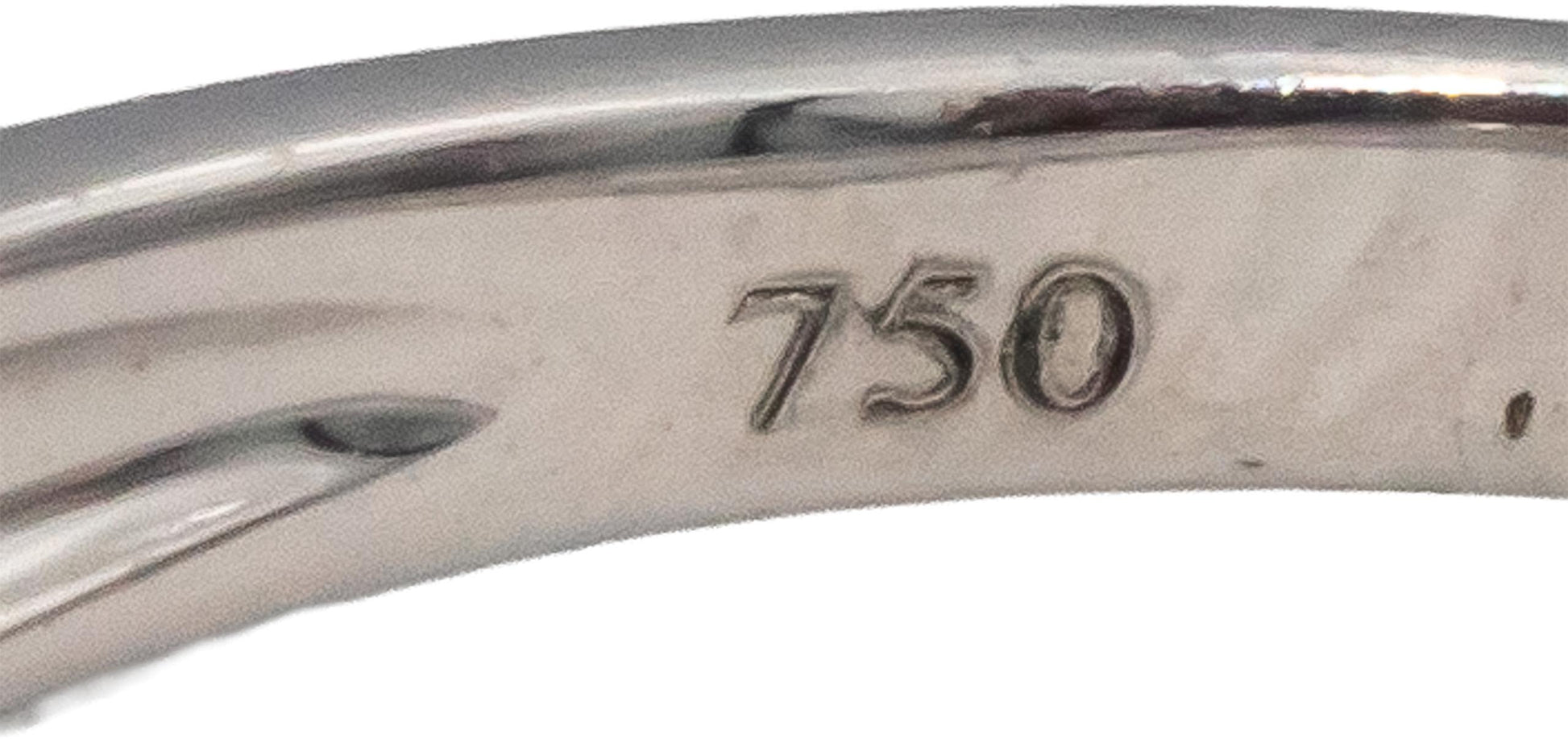 18k White Gold VS Round Diamond Band Ring 0.10CT Size 7