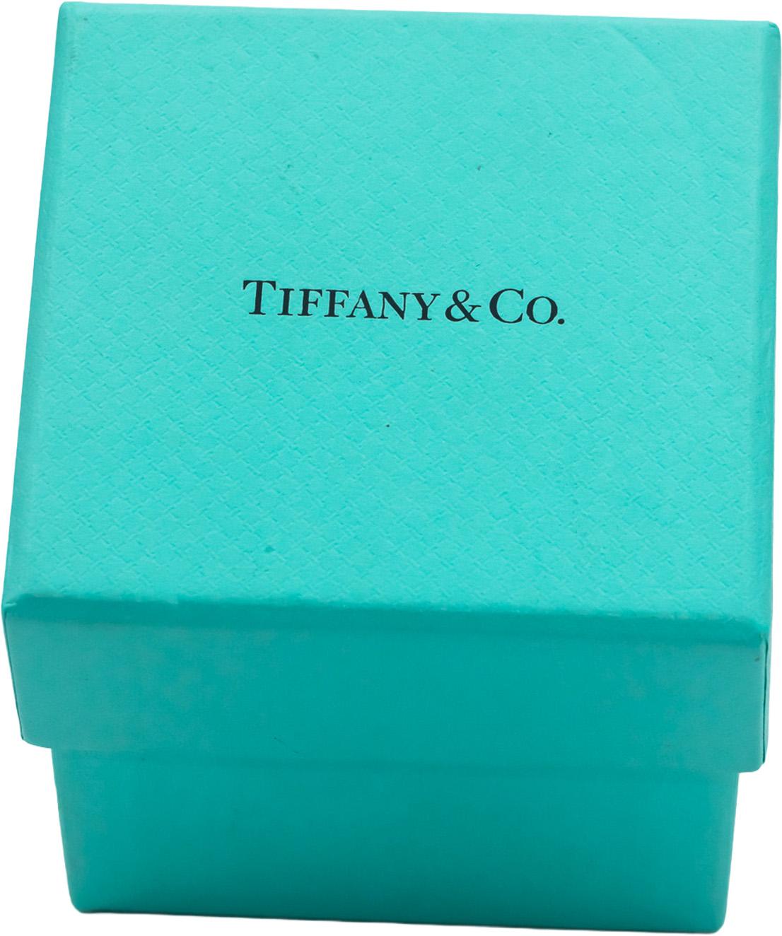 TIFFANY & CO. Platinum Diamond Engagement Ring 1.24CT w/ 1.08CT Center Size 6