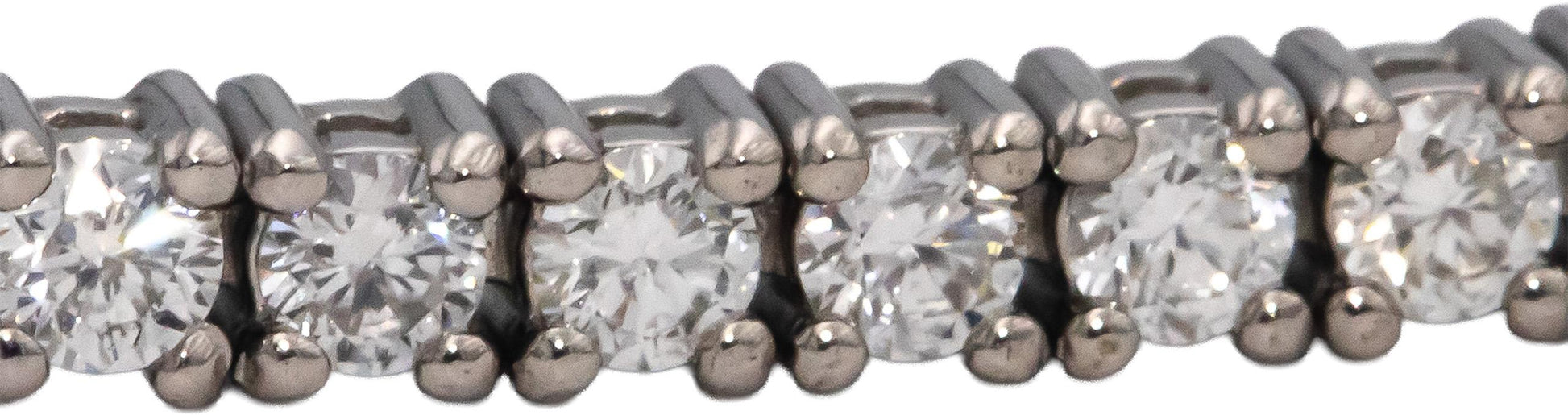 14k White Gold VS Round Diamond Tennis Bracelet 2.10CT