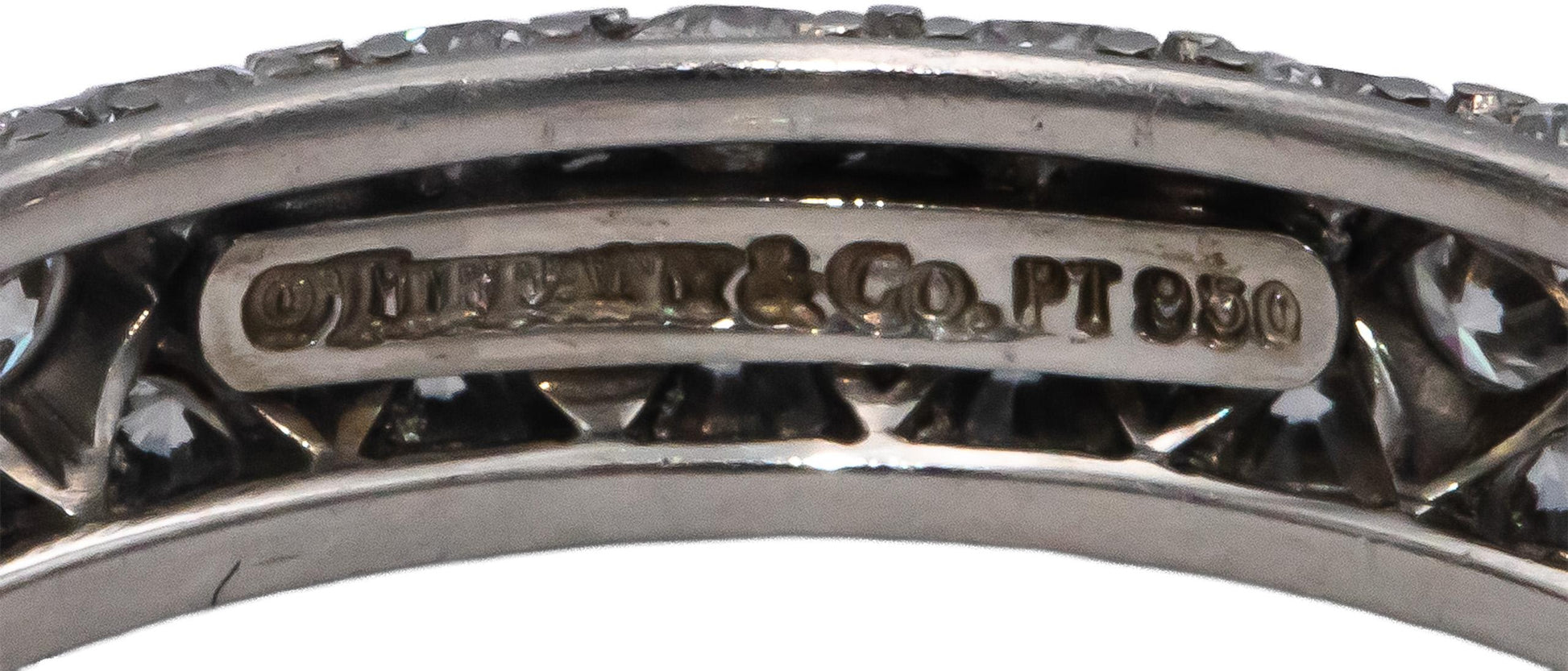 TIFFANY & CO. Platinum VS Round Diamond Eternity Band Ring 2.50CT Size 6.5