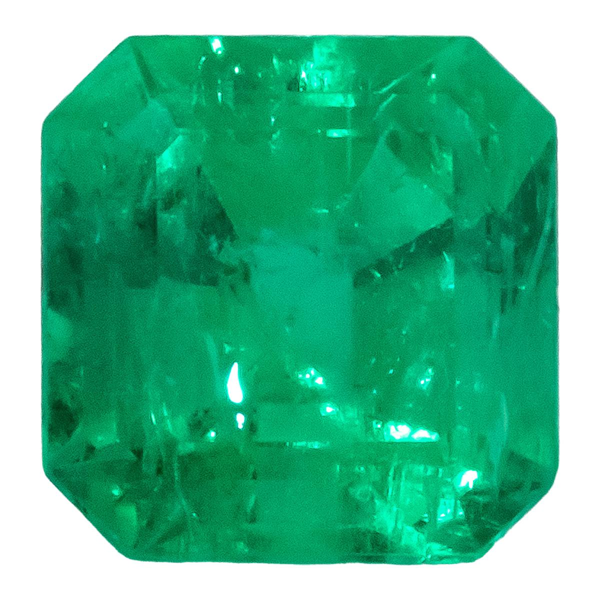 GIA Certified Octagonal Cut Natural Colombian Emerald Loose Gemstone 2.14CT