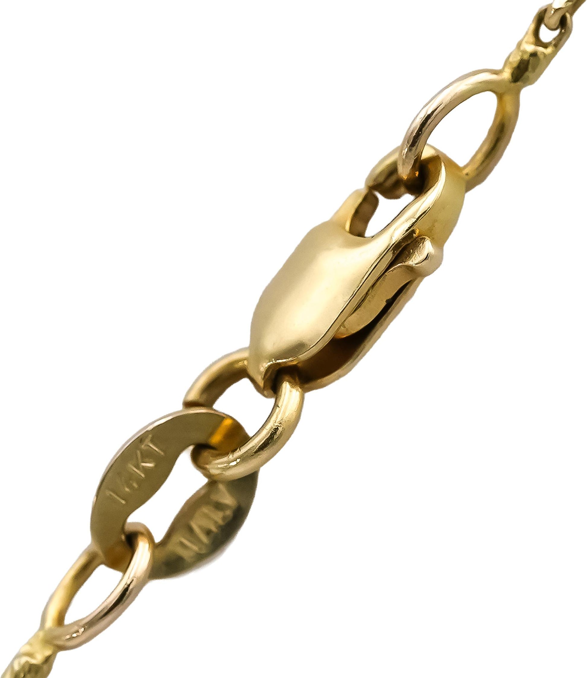 18k & 14k Yellow Gold Round Diamond Crescent Moons Pendant Necklace 0.25CT