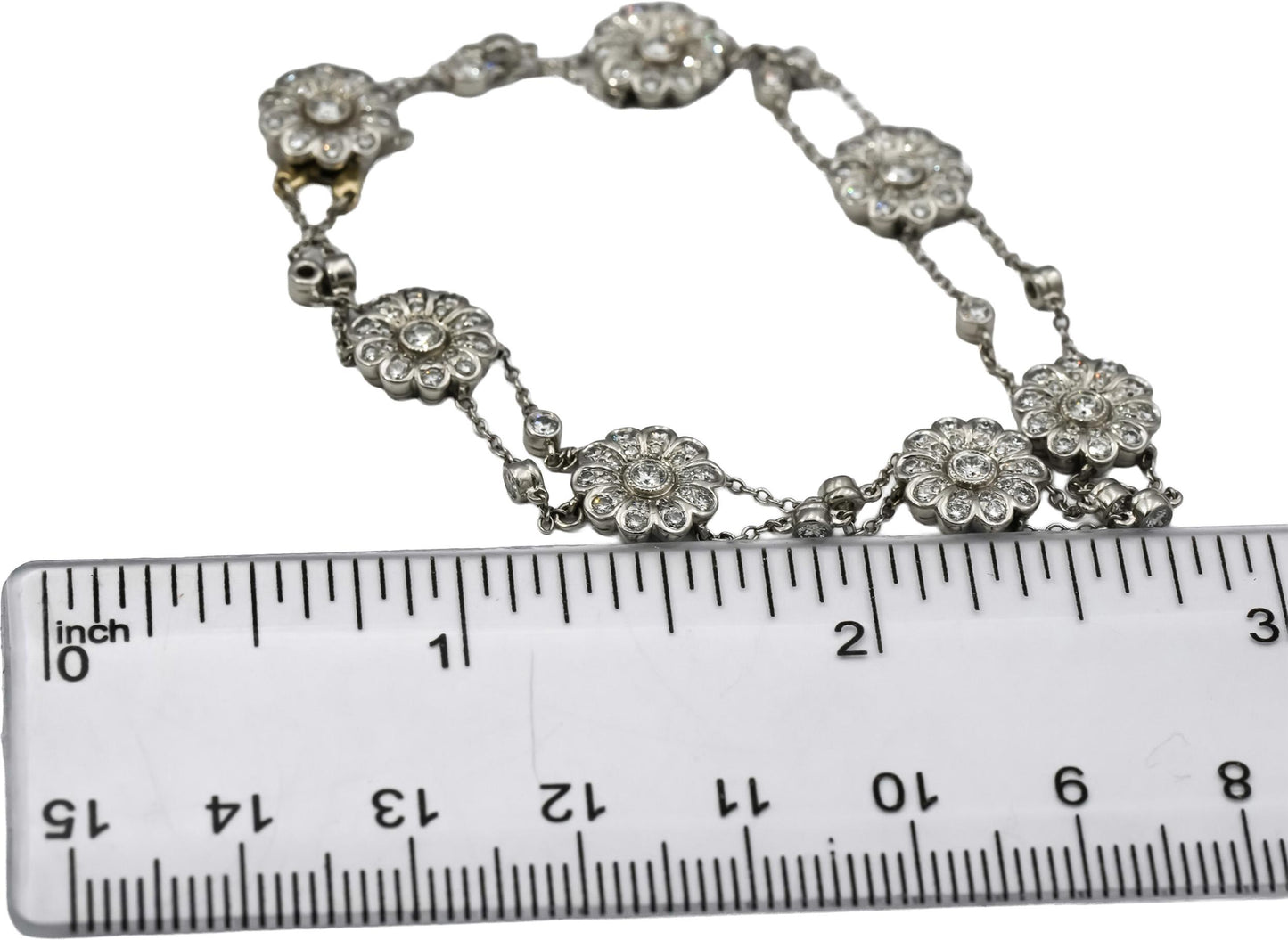 TIFFANY & CO. Platinum VS Round Diamond Rose Collection Bracelet 2.0CT