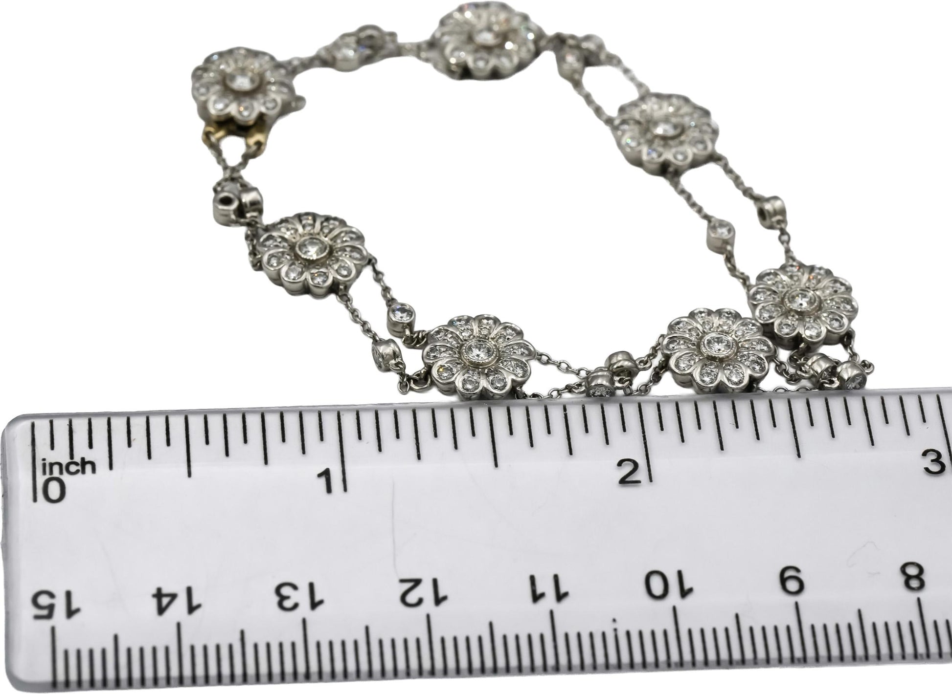 TIFFANY & CO. Platinum VS Round Diamond Rose Collection Bracelet 2.0CT