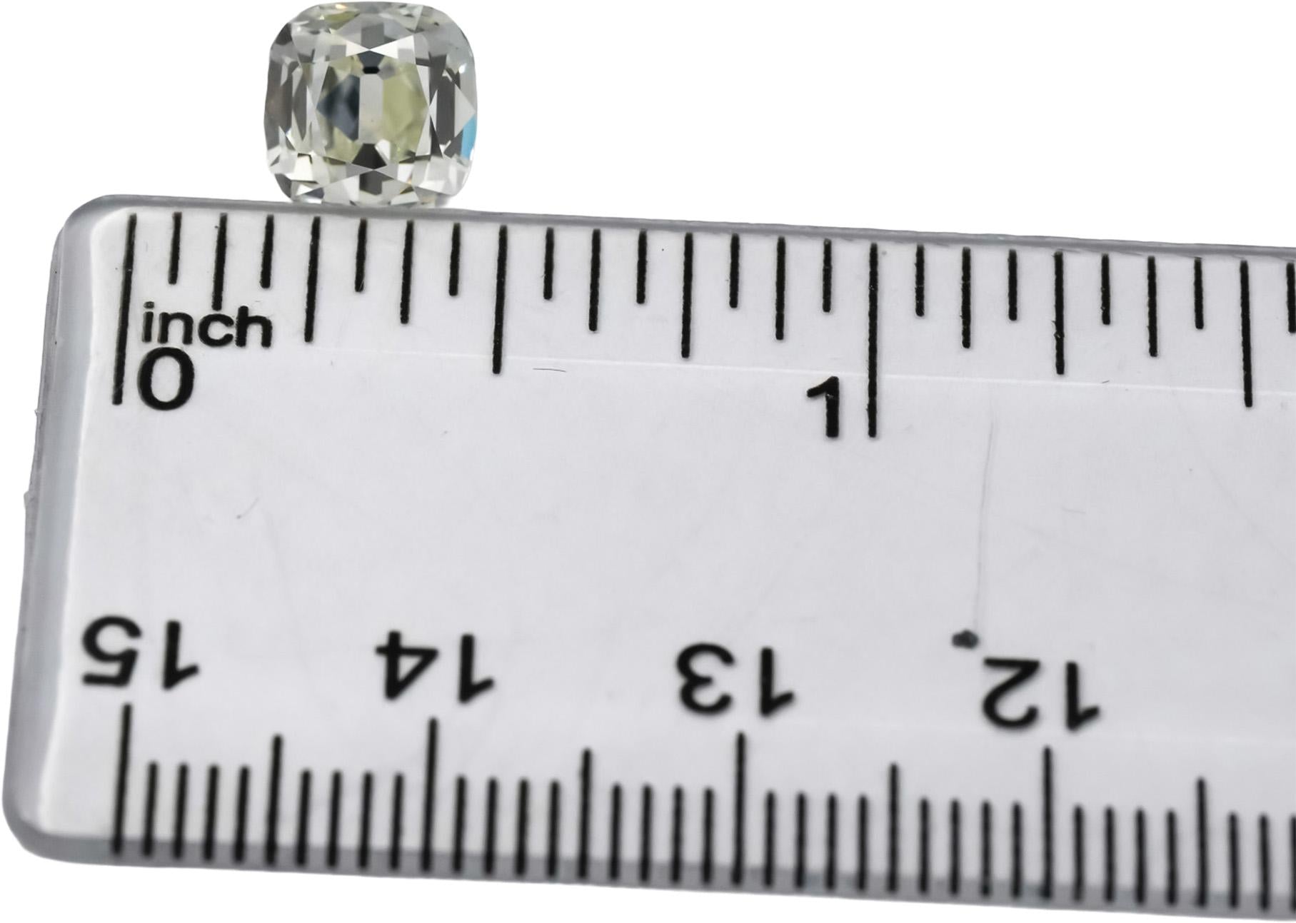 GIA Certified 2.21CT Old Mine Cut Diamond J Color VS2 Clarity Loose Stone