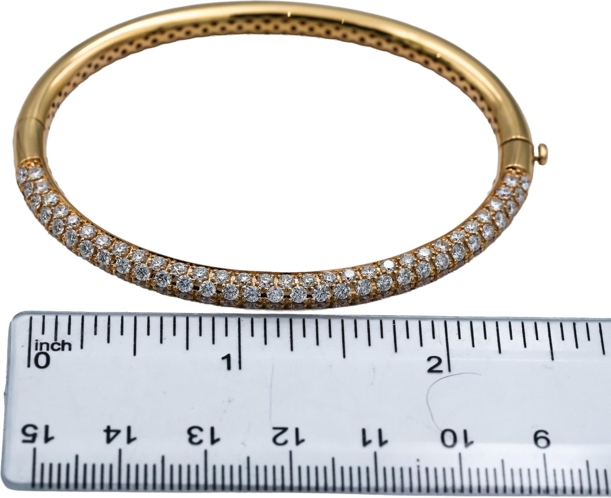 ROBERTO COIN 18k Gold VS Diamond Fantasia Bangle Bracelet 4.85CT 20,000 Retail