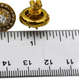 14k Yellow Gold VS Asscher Baguette Round Diamond Stud Earrings w/ Jackets 2.0CT