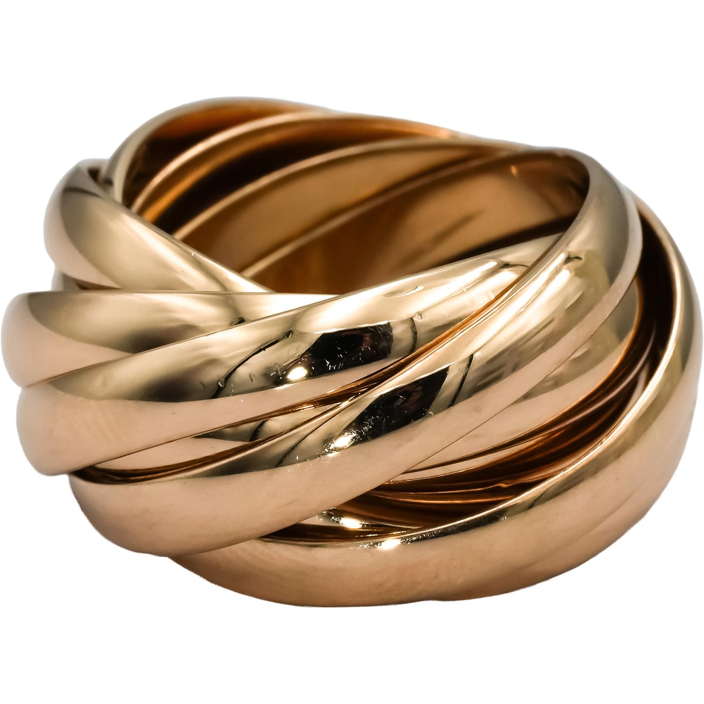 TIFFANY & CO. 18k Gold Paloma Picasso Melody Interlocking Band Ring Size 7.25