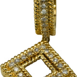 14k Yellow Gold Round Diamond Drop Dangle Earrings 0.25CT