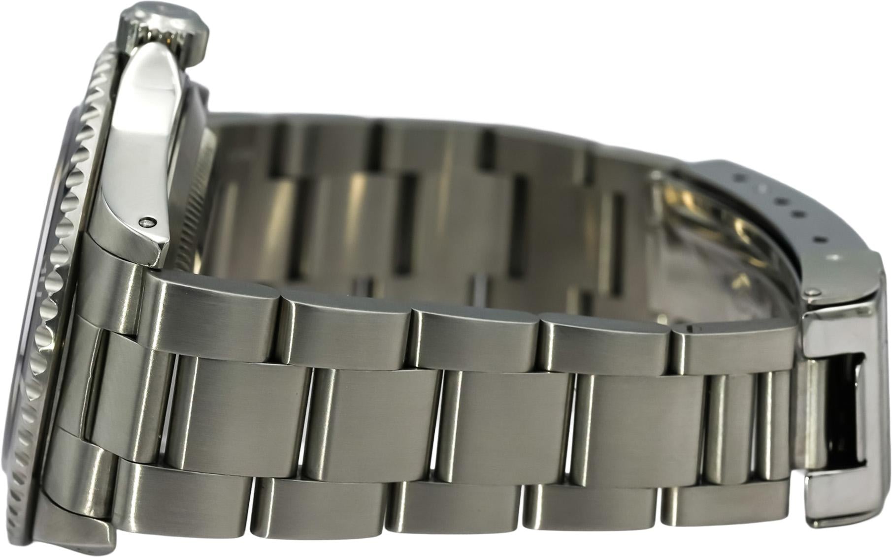 ROLEX Stainless Steel Submariner No Date Black Dial Automatic Watch Ref. 14060M