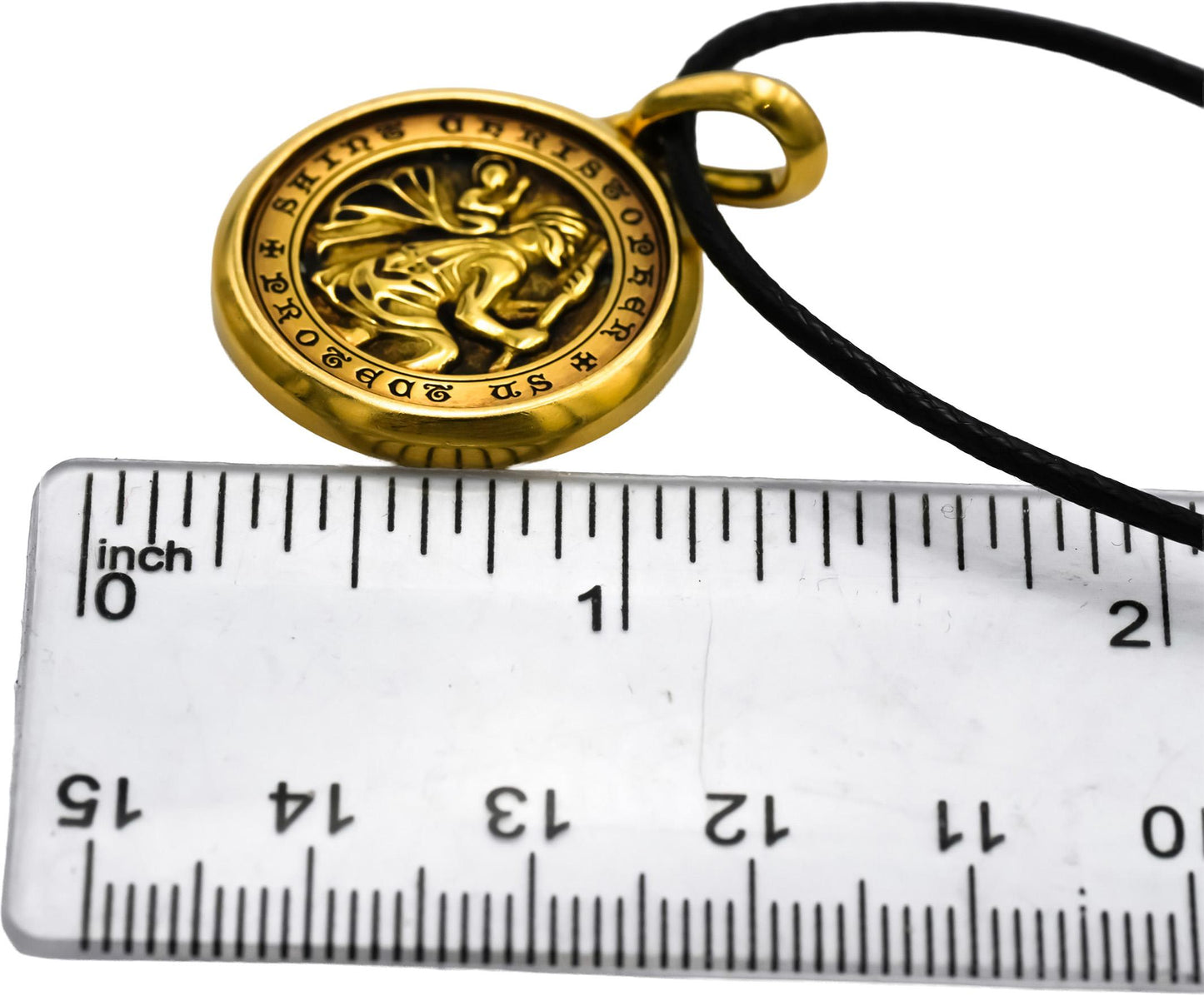 DAVID YURMAN 18k Yellow Gold St. Christopher Amulet Pendant Necklace 4650 Retail