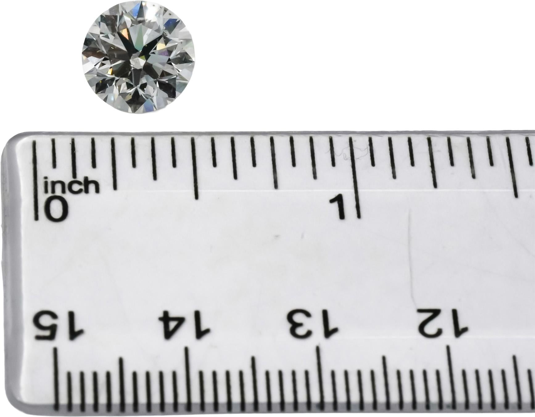 GIA Certified SI2/H Round Cut Natural Diamond Loose Stone 3.01CT