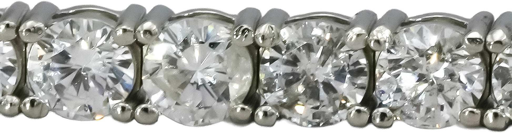 Platinum Round Natural Diamond Tennis Bracelet 7.80CT