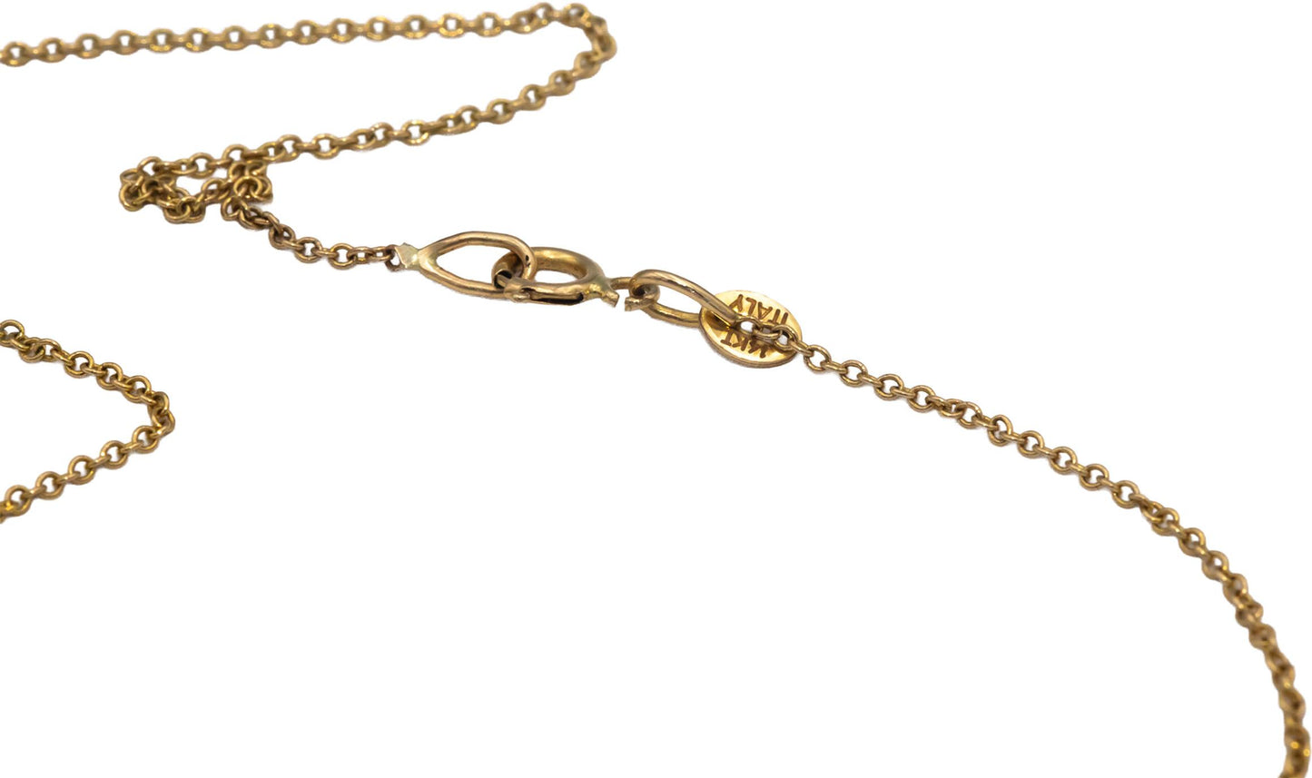 14k Yellow Gold 0.75CT VS Diamond Cross Crucifix Pendant Necklace