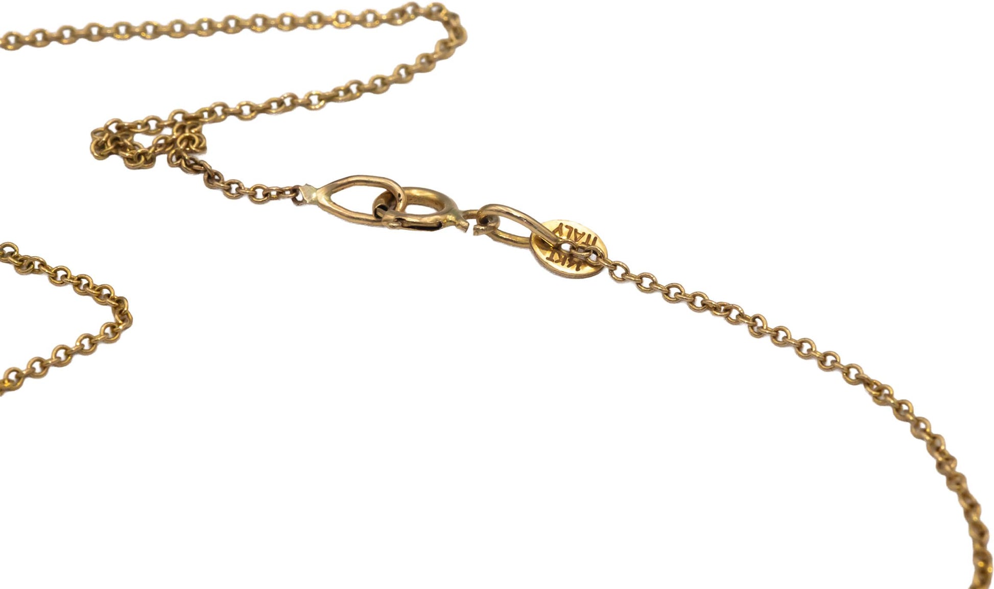 14k Yellow Gold 0.75CT VS Diamond Cross Crucifix Pendant Necklace