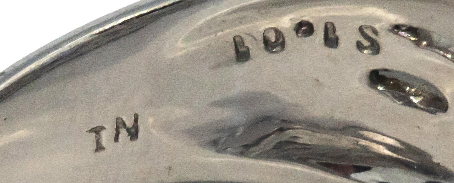 Designer 18k White Gold 1.51CT Diamond and Tanzanite Cocktail Ring Size 6.25