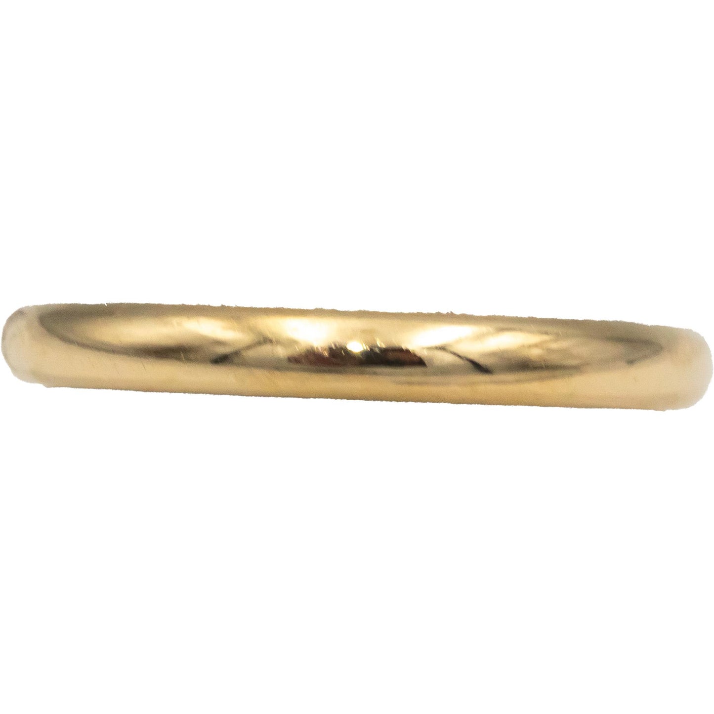 CARTIER 18k Yellow Gold 2.5mm Wide Band Ring Euro Size 56 Size 7.5