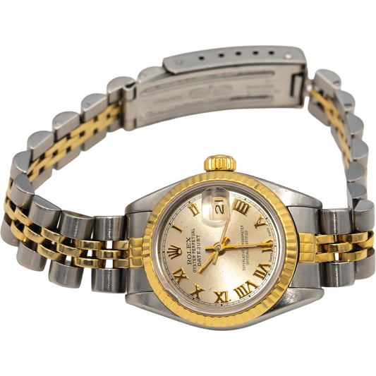 ROLEX 18k Gold & Stainless Steel Lady-Datejust 69173 Automatic Watch