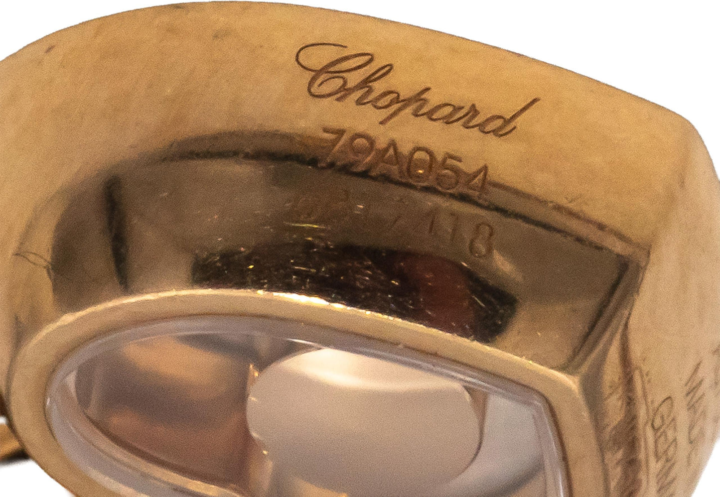 CHOPARD 18k Rose Gold Happy Diamonds Icons Pendant Necklace 0.03CT w/ Box