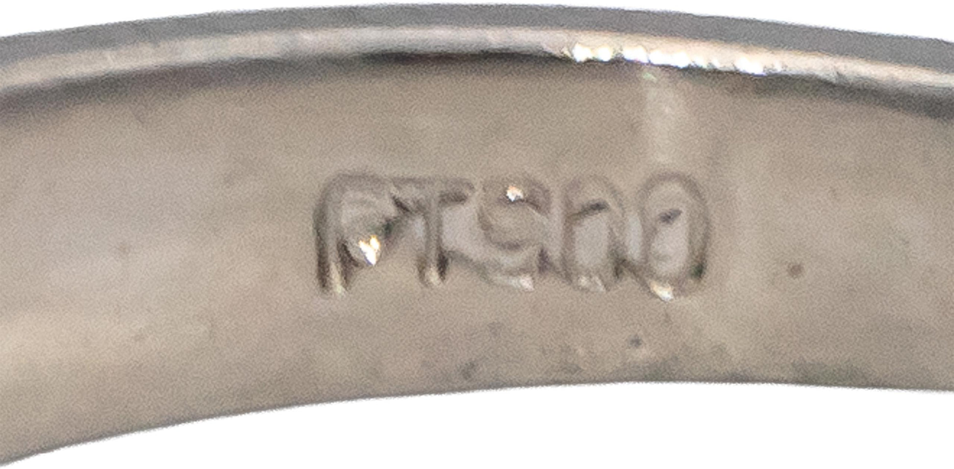 Platinum VS Baguette Cut Diamond Band Ring 0.45CT Size 4.5