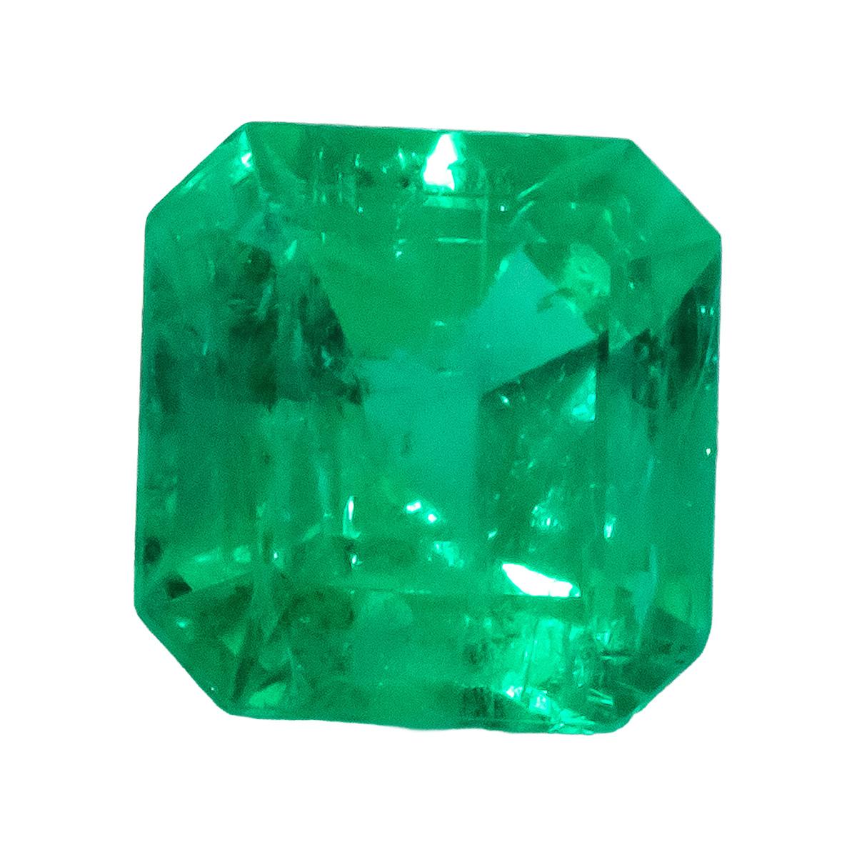 GIA Certified Octagonal Cut Natural Colombian Emerald Loose Gemstone 2.14CT