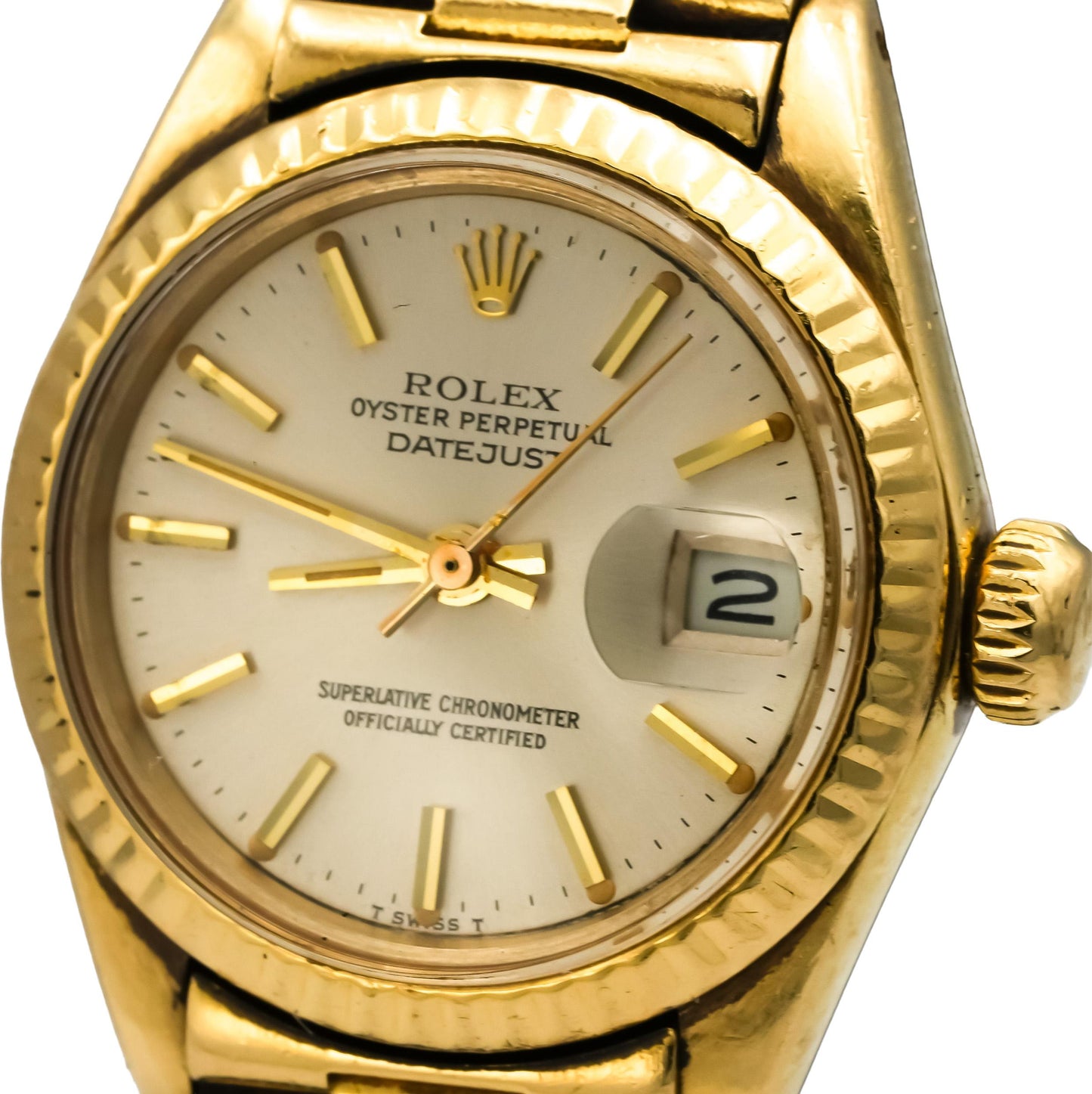 ROLEX Vintage 18k Yellow Gold Lady-Datejust Automatic Watch Ref. 6917