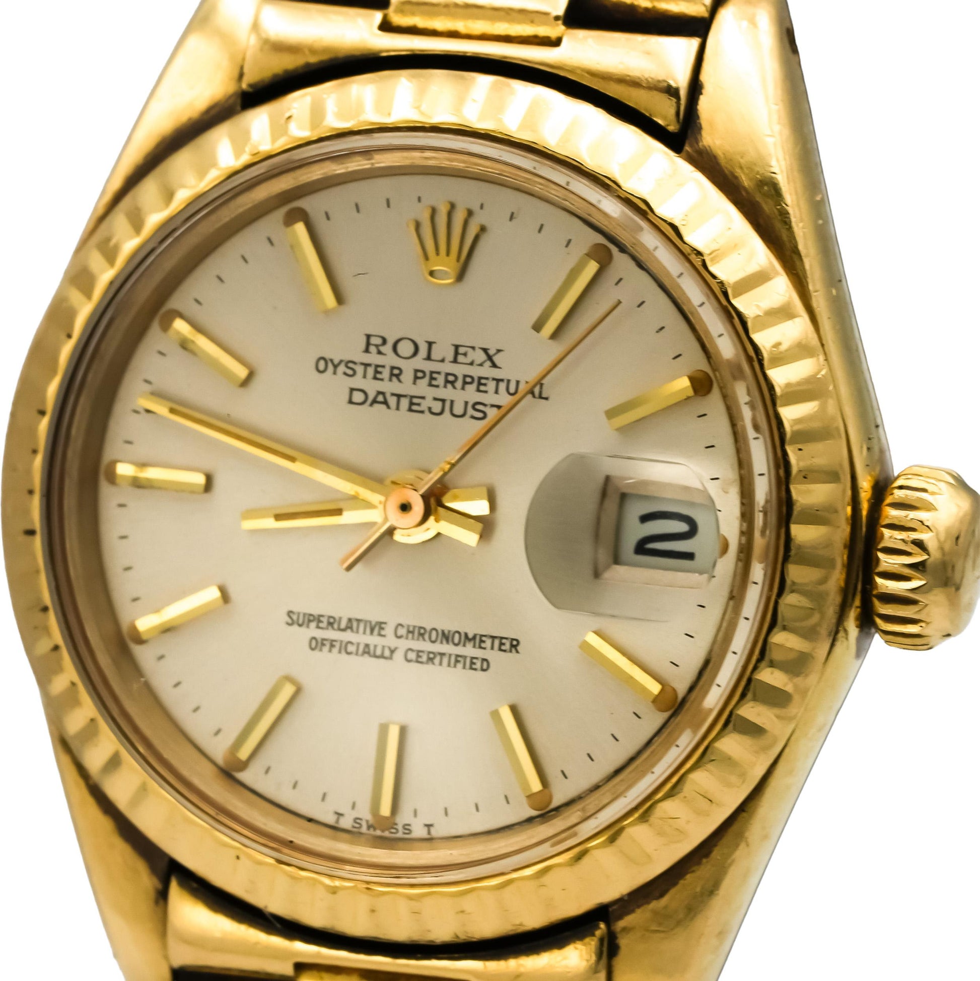 ROLEX Vintage 18k Yellow Gold Lady-Datejust Automatic Watch Ref. 6917