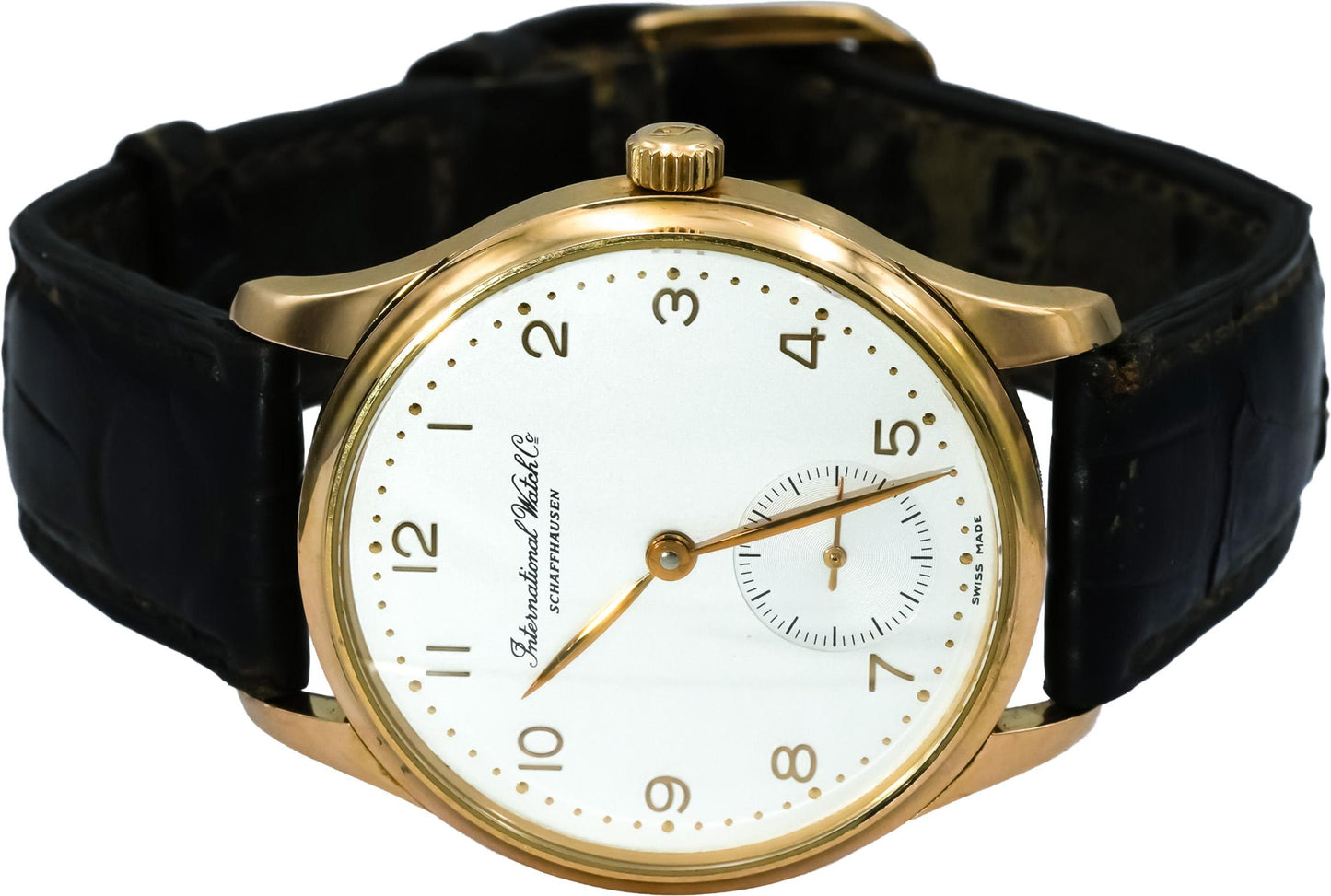 I.W.C. 18k Yellow Gold Portugieser 35mm Automatic Watch Ref. 3531
