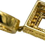 14k Yellow Gold Round Diamond Drop Dangle Earrings 0.25CT