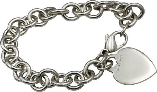 TIFFANY & CO. Sterling Silver Heart Tag Bracelet