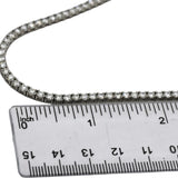 14k White Gold VS Round Lab-Grown Diamond Tennis Necklace 18.32CT