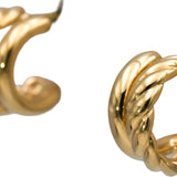 DAVID YURMAN 18k Yellow Gold Mercer Hoop Huggie Earrings 2950 Retail w/ Pouch