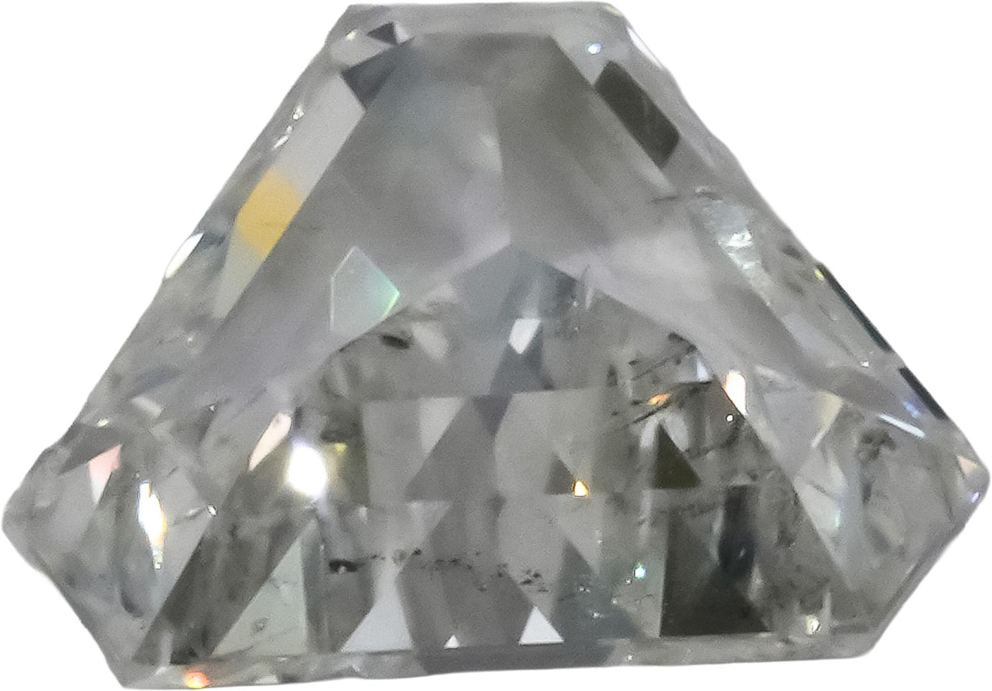 GIA SI2/F Cut Cornered Trillion Step Cut Natural Diamond Loose Stone 2.07CT