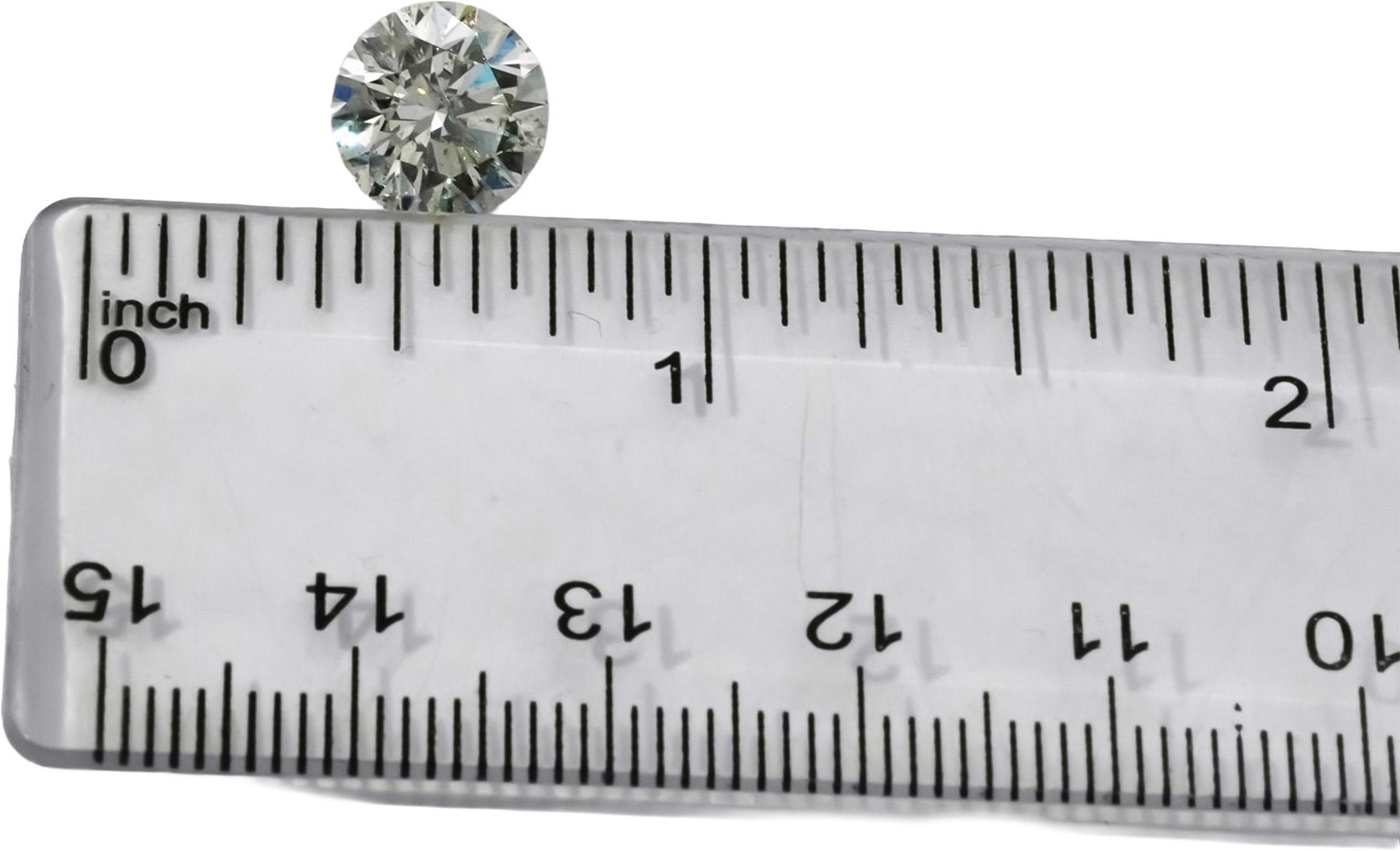 HRD Certified I1/I Round Cut Natural Diamond Loose Stone 3.0CT