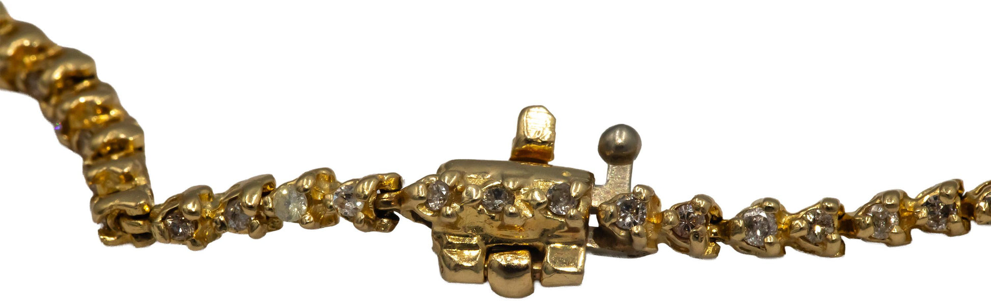 14k Yellow Gold 0.50CT Diamond Tennis Bracelet