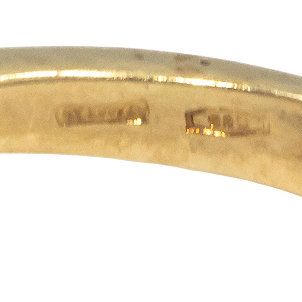 14k Yellow Gold 0.57CT Diamond Cocktail Ring Size 6.5