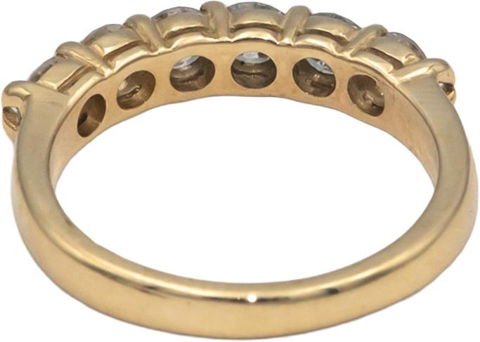 10k Yellow Gold 1.0CT Round Cut Diamond Band Ring Size 5.5