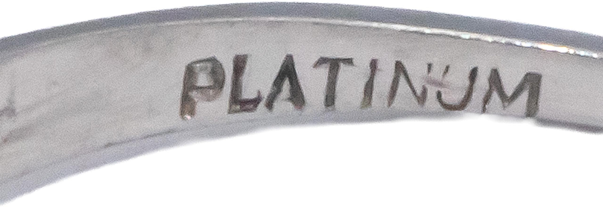 Vintage Antique Platinum 0.60CT Diamond Ring Size 7 w/ .55CT Old Euro Cut Center