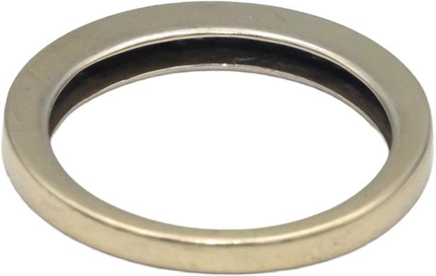 14k White Gold 0.05CT Diamond Band Ring Size 6.25