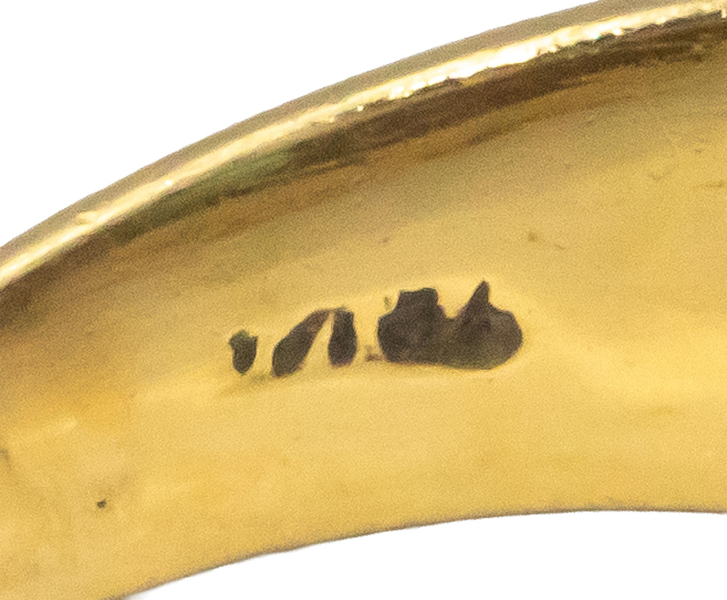 Vintage 18k Yellow Gold 0.60CT Diamond and Emerald Pinky Ring Size 4