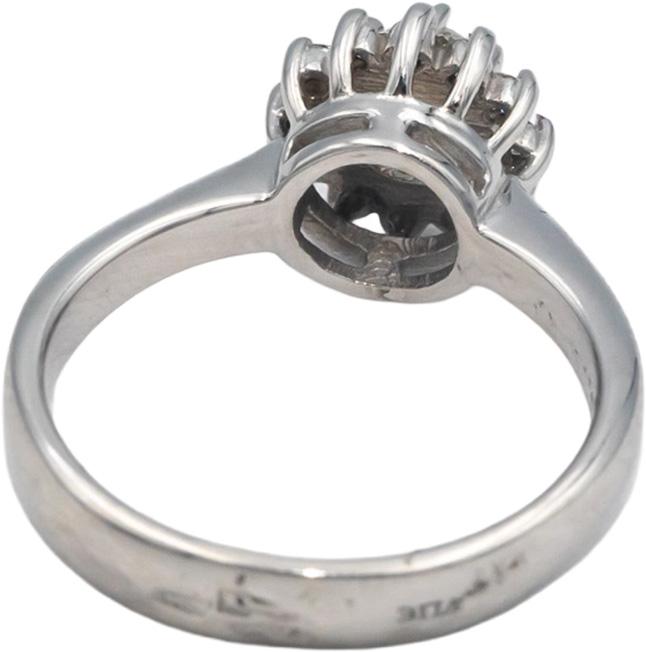 14k White Gold 0.36CT VS Round Cut Diamond Engagement Ring Size 5.5