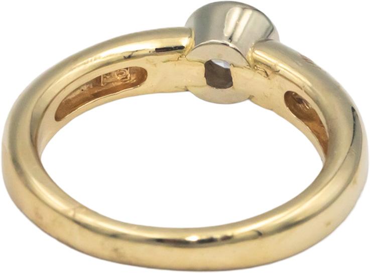 14k Yellow Gold 0.20CT VS Diamond Solitaire Band Ring Size 5.5