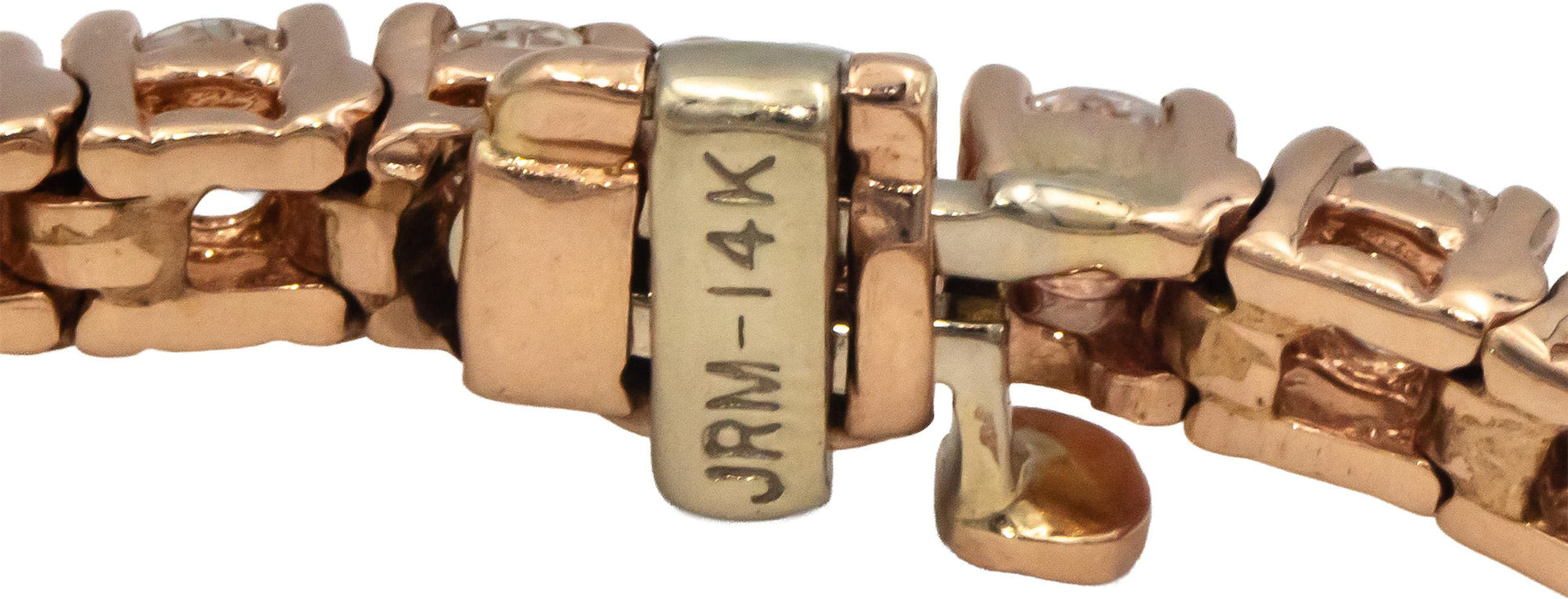 14k Rose Gold Round Lab Grown Diamond Tennis Bracelet 5.50CT