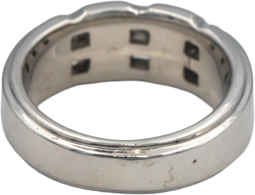 14k White Gold Jewelry Round Cut Diamond Band Ring 0.60CT Size 8