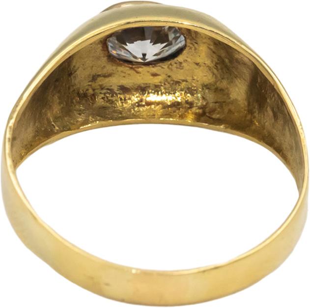 14k Yellow Gold Pear Cut VS Diamond Solitaire Ring 0.75CT Size 10